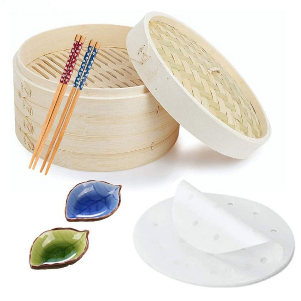 Bao Steamer Bamboo - Panier vapeur chinois en bambou avec