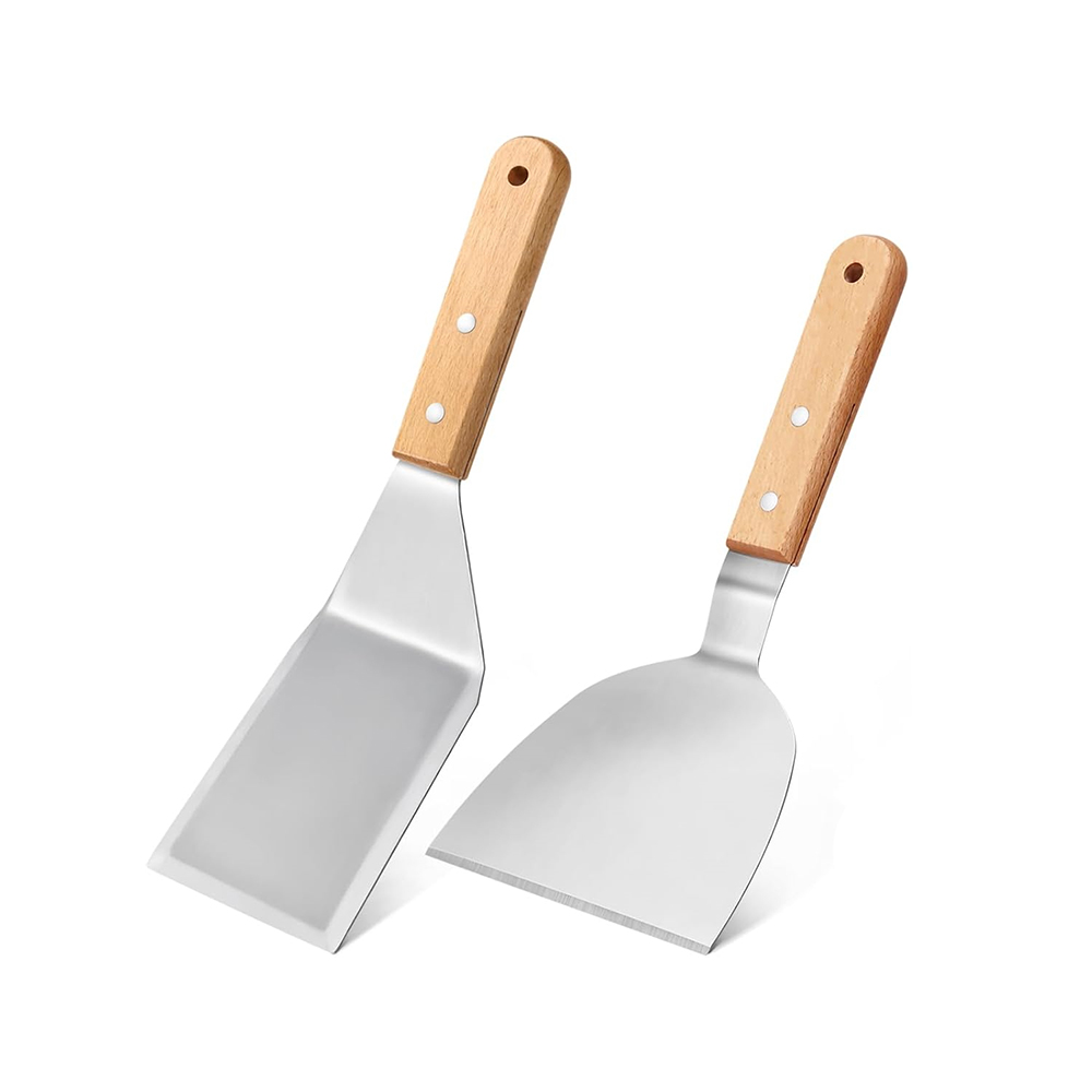 Okonomiyaki Spatula - LMETJMA Ensemble de spatules en métal,
