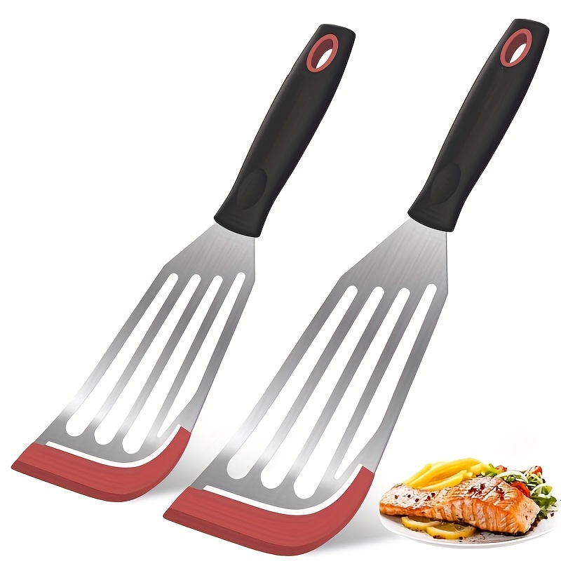 Okonomiyaki Spatula - Spatule en silicone en acier inoxydable,