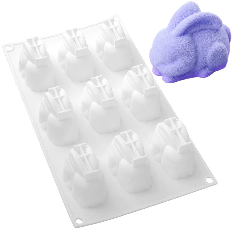 Moule à gâteau en silicone 9 c - Bunny Cake Mold avis et prix