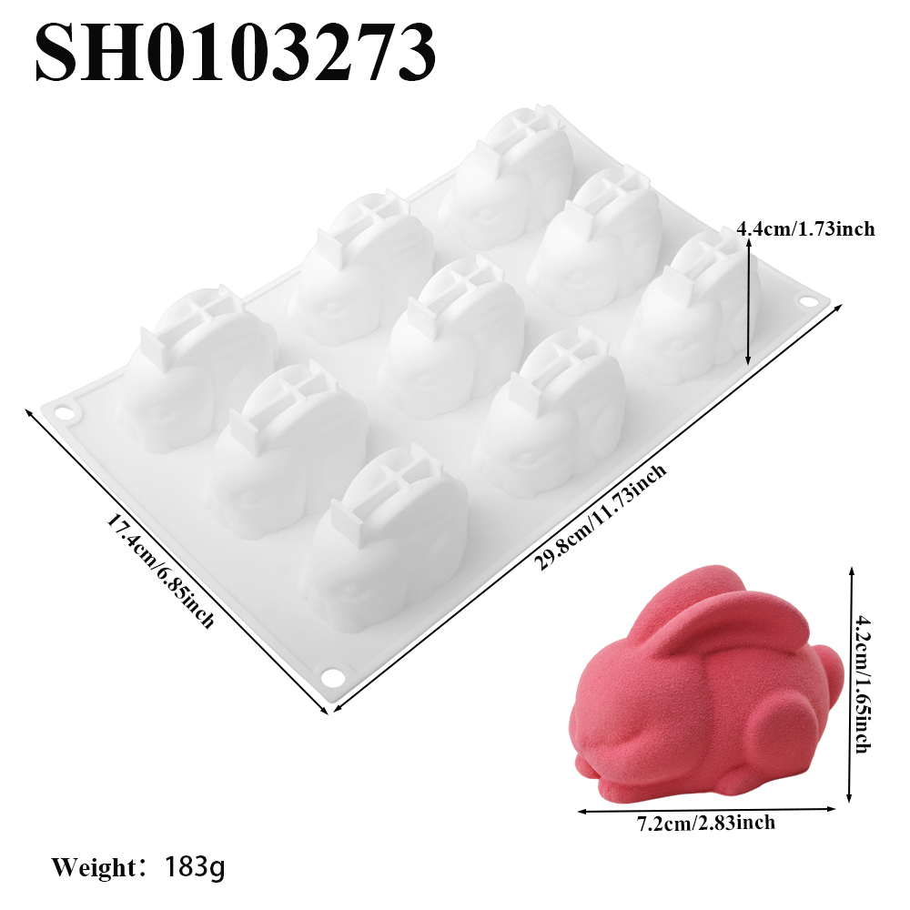 Moule à gâteau en silicone 9 c - Bunny Cake Mold avis et prix