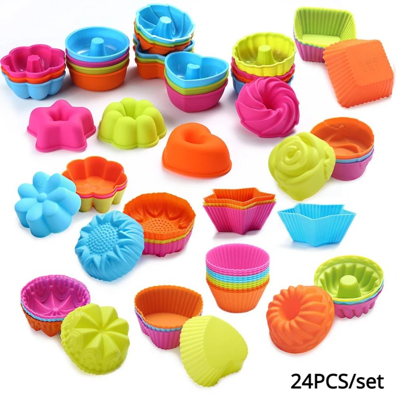 24 moules à muffins en silicon - Donut Mold Silicone avis et prix